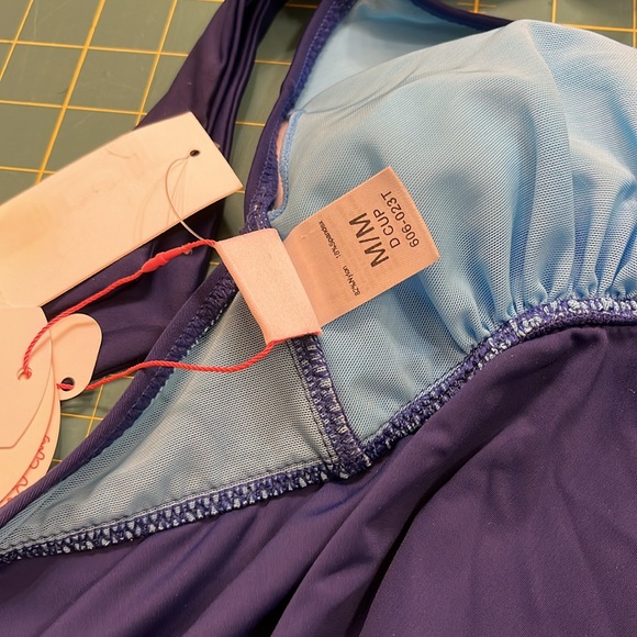 New Profile Blush by Gottex apron Tankini Top size medium - Picture 4 of 4